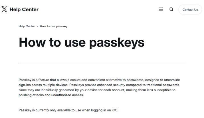 海盐苹果维修店铺分享iOS用户如何通过通行密钥(Passkey)登录 